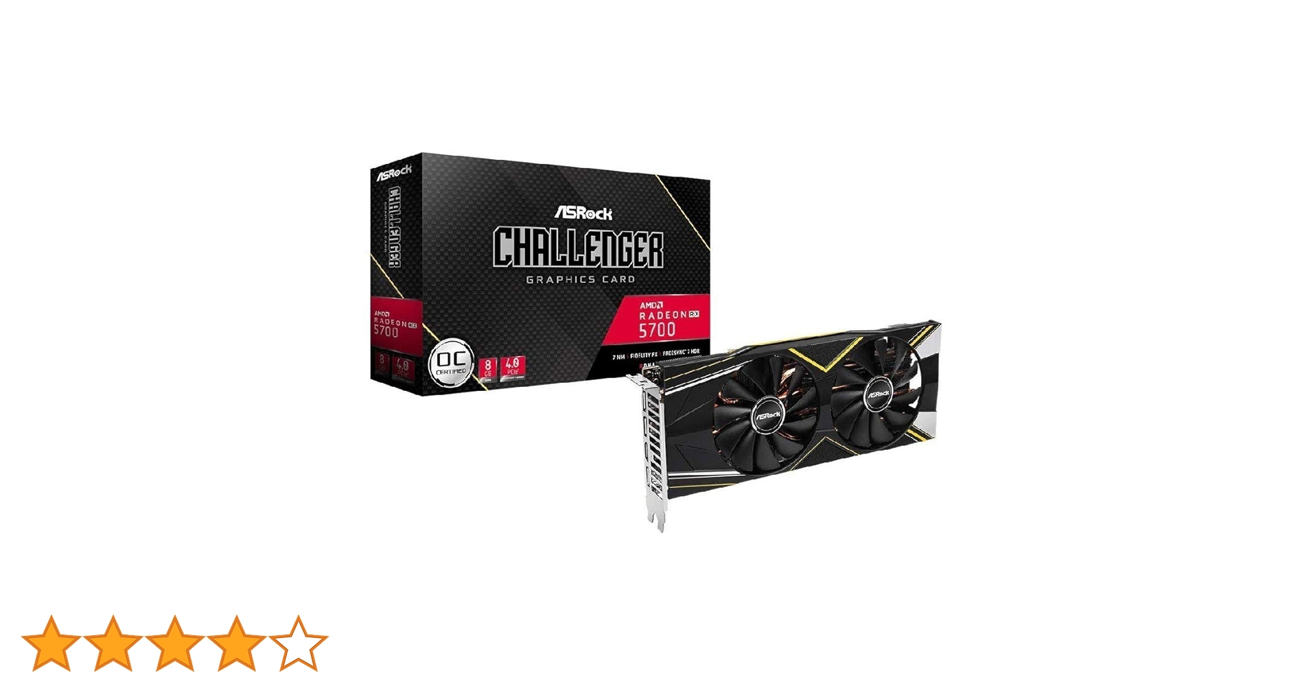 グラフィックボード・グラボ・ビデオカード ASRock Challenger Radeon RX 5700 8GB ASRock Challenger Pro Radeon RX 5700 XT Graphics Card